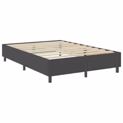 vidaXL Letto a Molle Grigio Scuro in Tessuto 160x200 cm - Vista aggiuntiva 3