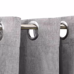 vidaXL Tende Oscuranti Effetto Lino con Occhielli 2pz 140x175cm Grigio - Vista aggiuntiva 3