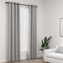 Vidaxl - Tende Oscuranti Effetto Lino con Occhielli 2 pz 140 x 225 cm vari colori colore : grigio