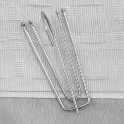 vidaXL Tende Oscuranti con Ganci Effetto Lino 2 pz Grigie 140x175 cm - Vista aggiuntiva 3