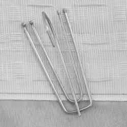 vidaXL Tenda Oscurante Effetto Lino con Ganci Grigie 290x245 cm - Vista aggiuntiva 3