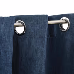 Tende Oscuranti Effetto Lino con Occhielli 2 pz Blu 140x175 cmcod mxl 82404 - Vista aggiuntiva 3
