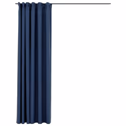 Tende Oscuranti con Ganci Effetto Lino Blu 290x245 cmcod mxl 80211 - Vista aggiuntiva 2