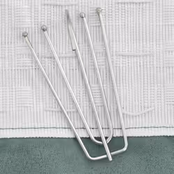vidaXL Tende Oscuranti con Ganci Effetto Lino 2 pz Verdi 140x175 cm - Vista aggiuntiva 3