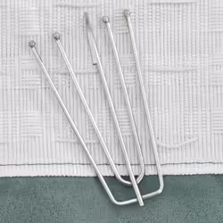 vidaXL Tenda Oscurante Effetto Lino con Ganci Verdi 290x245 cm - Vista aggiuntiva 3