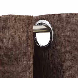 vidaXL Tende Oscuranti Effetto Lino con Occhielli 2 pz Talpa 140x245cm - Vista aggiuntiva 3