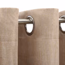 vidaXL Tende Oscuranti Effetto Lino con Occhielli 2pz Beige 140x225 cm - Vista aggiuntiva 3