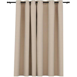 Tenda Oscurante Effetto Lino con Occhielli Beige 290x245 cm vidaXL
