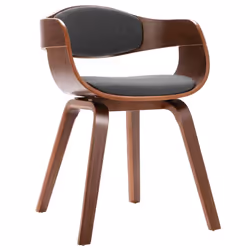 vidaXL Sedie da Pranzo 6 pz in Legno Curvato e Tessuto Grigio - Vista aggiuntiva 3