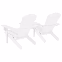VidaXL 310067 sedia da esterno Terrazzo Seduta imbottita Legno di pino Bianco - Vista aggiuntiva 4