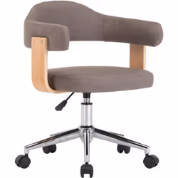 Questa sedia da ufficio girevole, dal design elegante e contemporaneo, è un'aggiunta pratica e moderna a qualsiasi ufficio, c ...