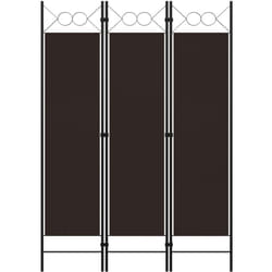 Paravento a 3 Pannelli, Pannelli Divisori Marrone 120x180 cm Vidaxl