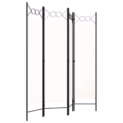 Paravento a 4 Pannelli Bianco 160x180 cmcod mxl 73119 - Vista aggiuntiva 2