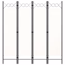 Paravento a 4 Pannelli Bianco 160x180 cmcod mxl 73119 - Vista aggiuntiva 3