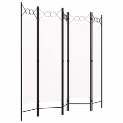 Paravento a 5 Pannelli Bianco 200x180 cmcod mxl 97352 - Vista aggiuntiva 2
