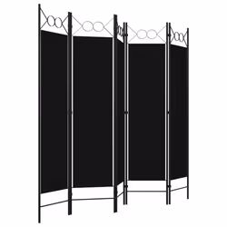 Paravento a 5 Pannelli Nero 200x180 cmcod mxl 72999 - Vista aggiuntiva 3