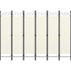 Paravento per la privacy con Pannelli divisorio 240 x 180 cm vari colori colore : Bianco Crema