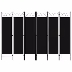 Paravento a 6 Pannelli Nero 240x180 cmcod mxl 120896