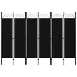 Paravento a 6 Pannelli Nero 240x180 cmcod mxl 120896