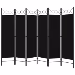 Paravento a 6 Pannelli Nero 240x180 cmcod mxl 120896