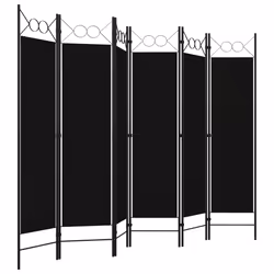 Paravento a 6 Pannelli Nero 240x180 cmcod mxl 120896