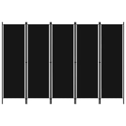 Paravento a 5 Pannelli Nero 250x180 cmcod mxl 97023