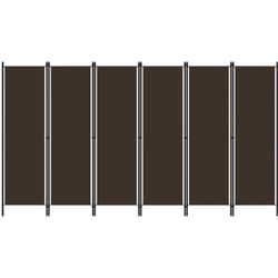 Paravento per la privacy indipendente divisorio 300 x 180 cm vari colori colore : Marrone