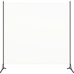 Paravento a 1 Pannello Bianco Crema 175x180 cm Vidaxl 87636
