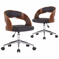 VidaXL 3054909, Ecopelle, Schiuma, Metallo, Legno, 480 mm, 530 mm, 66,5 cm, 74,5 cm, 45,5 cm