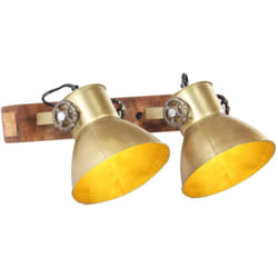 Lampada da Parete in Stile Industriale Ottone 45x25 cm E27 Vidaxl 56495