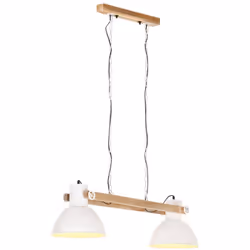 Questa lampada a sospensione, con una lunghezza complessiva di 109 cm e un diametro del paralume di 29 cm, è sicuramente un p ...