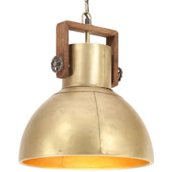 Lampada a Sospensione Industriale 25 w Ottone Rotonda 40 cm E27 Vidaxl 27015
