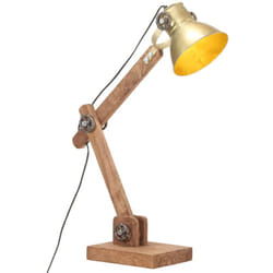Lampada da Scrivania Industriale Ottone Rotonda 58x18x90 cm E27 Vidaxl 41857