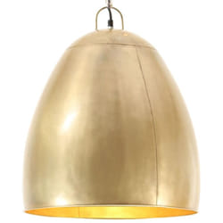 Lampada a Sospensione Industriale 25 w Ottone Rotonda 42 cm E27 Vidaxl 575865