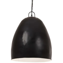 Lampada a Sospensione Industriale 25 w Nera Rotonda 42 cm E27 Vidaxl 45537