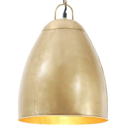 Lampada a Sospensione Industriale 25 w Ottone Rotonda 32 cm E27 Vidaxl