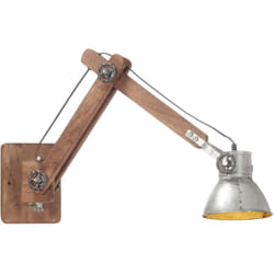 Lampada da Parete Stile Industriale Rotonda E27 vari colori colore : argento
