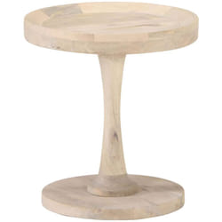 Vidaxl - Tavolino di Servizio Ø40x45 cm in Legno Massello di Mango