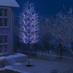 Vidaxl - Albero di Natale 2000 led, Albero effetto Realistico Blu Ciliegio in Fiore 500cm