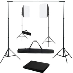 Vidaxl - Kit per Studio Fotografico con Luci Softbox e Fondali