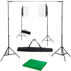 Vidaxl - Kit per Studio Fotografico con Luci Softbox e Fondale