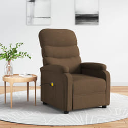 Vidaxl - Poltrona Massaggiante Marrone in Tessuto 529691