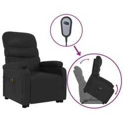 VidaXL 321283 sedia massaggiante elettrica Nero