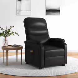 VidaXL 321283 sedia massaggiante elettrica Nero