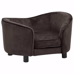 vidaXL Divano per Cani Marrone 69x49x40 cm in Peluche - Vista aggiuntiva 2