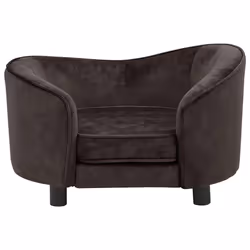 vidaXL Divano per Cani Marrone 69x49x40 cm in Peluche - Vista aggiuntiva 3