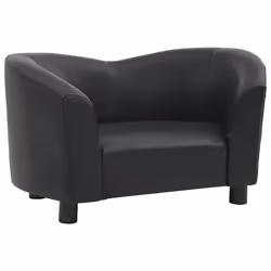 vidaXL Divano per Cani Nero 67x41x39 cm in Similpelle - Vista aggiuntiva 2