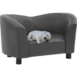 Vidaxl - Divano per Cani Grigio 67x41x39 cm in Similpelle 173355