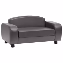 vidaXL Divano per Cani Grigio 80x50x40 cm in Similpelle - Vista aggiuntiva 2