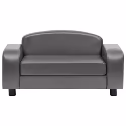 vidaXL Divano per Cani Grigio 80x50x40 cm in Similpelle - Vista aggiuntiva 3